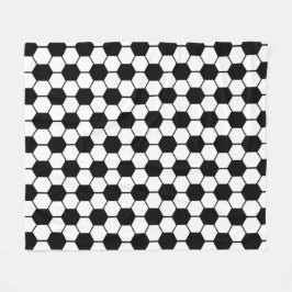 Football / Soccer Ball Texture Pattern Fleecedecke