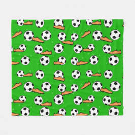 Football / Soccer - Balls & Boots Seamless Pattern Fleecedecke