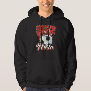 Football Soccer Mama Messy Bun Motheru2019s Day So Hoodie