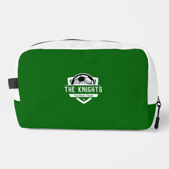 Football Sport Emerald Green Waschbeutel (Vorderseite)
