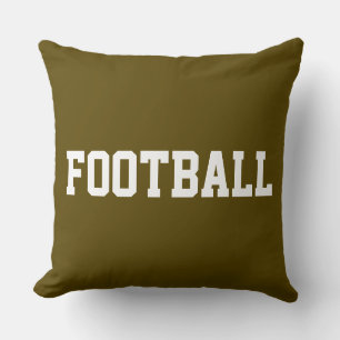 FOOTBALL Sportiger Retro-Text auf athletischem Bra Kissen