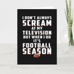 Football Sports Game American Team Funny Gift Idee Karte