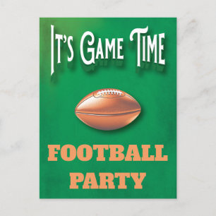 Football Sports Game Party Invitation