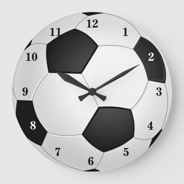 Football - Sports Große Wanduhr (Vorderseite)
