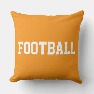 FOOTBALL Sporty Athletic 70er Jahre Text auf hello Kissen