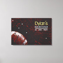 FOOTBALL SPRITZER Bar Mitzvah Sign auf Speicherpla