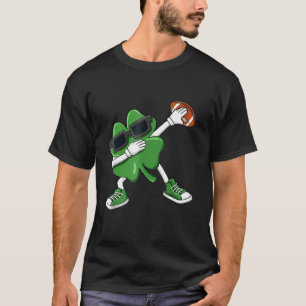 Football St Patricks Day Leprechaun Kleeblatt Boys T-Shirt
