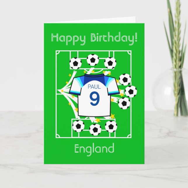 Football Star England Card Karte (Vorderseite)