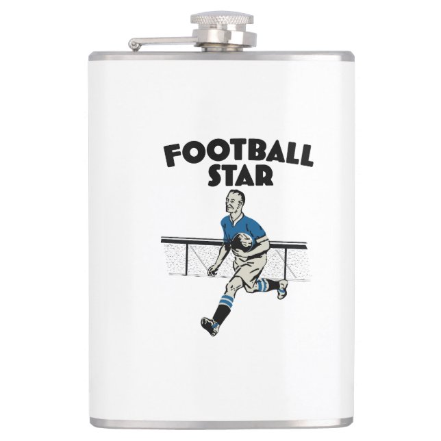 Football Star Flachmann (Vorderseite)