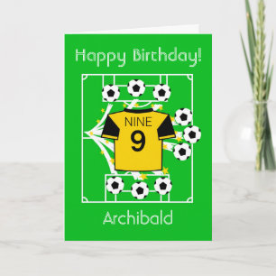 Football Star (Gold & Schwarz) Karte