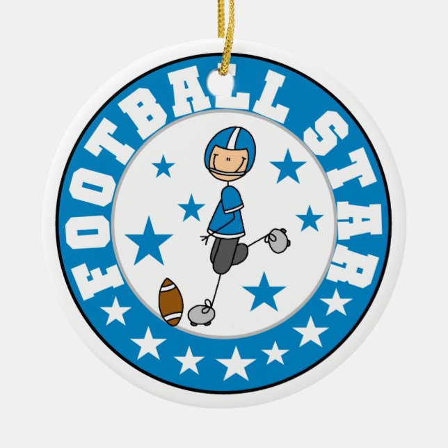 Football Star Keramikornament (Vorne)