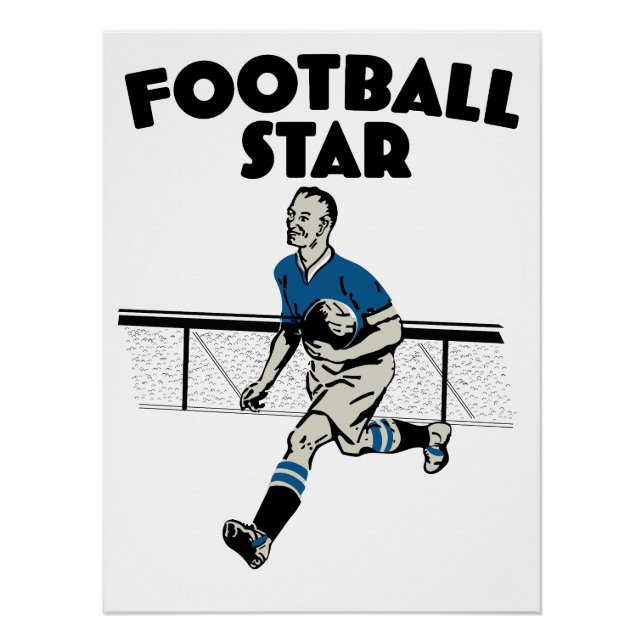 Football Star Poster (Vorderseite)