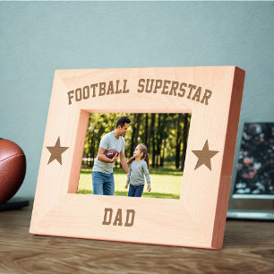 Football Superstar Papa Bois Engravé Cadre