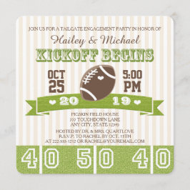 FOOTBALL TAILGATE ENGAGEMENT PARTEI EINLADUNG