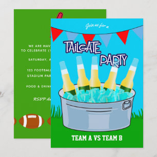 Football Tailgate Party Einladung