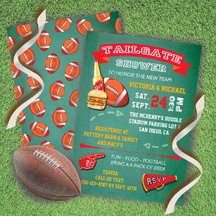 Football Tailgate Party Invitation de tableau de b