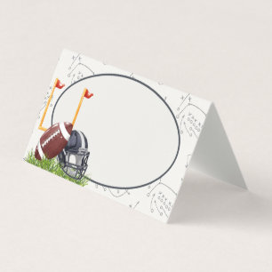 Football Tailgate Touchdown Buffet Cartes de Place