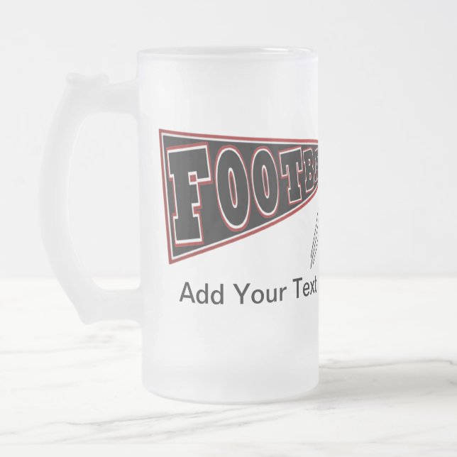 FOOTBALL Tasse Bierrot / Garnet und Schwarz - SRF (Links)