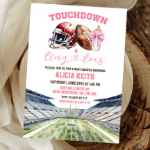 Football Theme Girl Baby Shower
