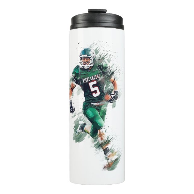 Football Thermosbecher (Vorderseite)