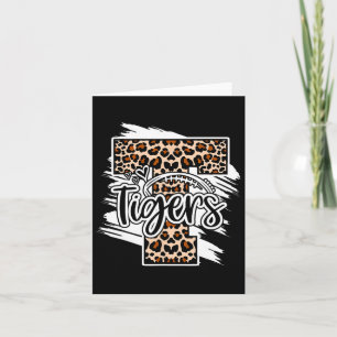 Football Tigers School Sport Fan Team Spirit Karte