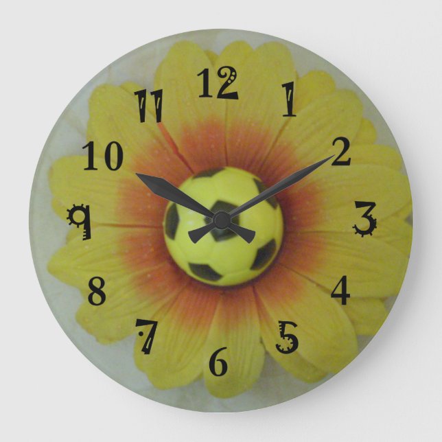 Football Time Große Wanduhr (Vorderseite)