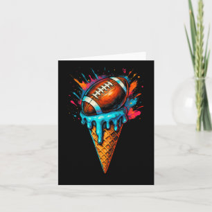 Football Tropfen Ice Cream Driving Football Player Karte