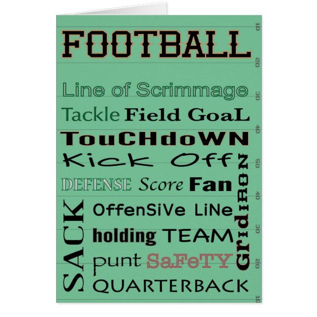 FOOTBALL-Typografie (Vorne)