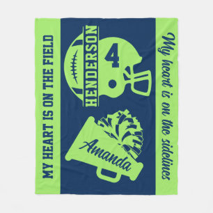 Football- und Cheer Game Day-Fleece-Decke Fleecedecke