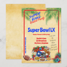 Football Watch Party Invitation Einladung