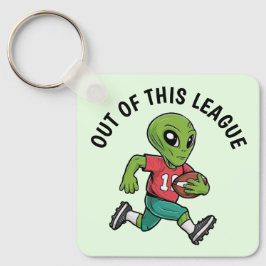 Footballer-Alien Schlüsselanhänger