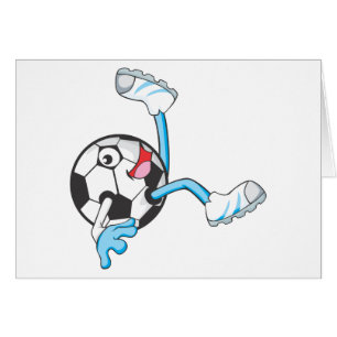 Footballeur dans la pose de coup-de-pied de