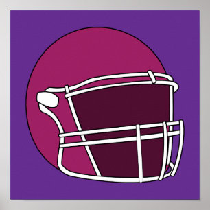 Footballhelm Poster