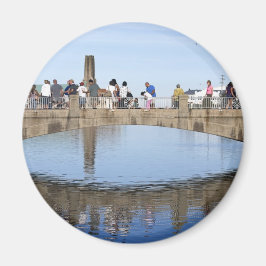 Footbridge Over Lake Asbury Park NJ Magnet