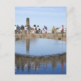 Footbridge Over Lake Asbury Park NJ Postkarte