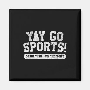 Footbyll Soccer Bysketbyll Team Fun Yay Go Sport Magnet