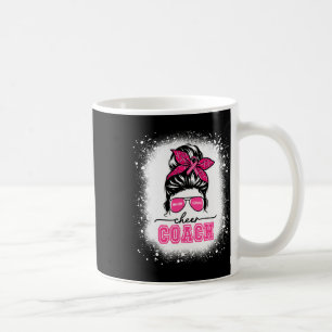 Footll Messy Bun Mama Cheer Coach Brustkrebs Ble Kaffeetasse