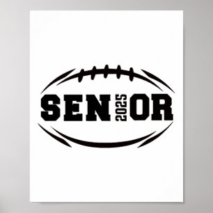 Footll Senior 2025 Abschluss Jahr Poster