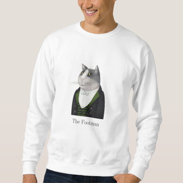 FOOTMAN CAT Men's Basic Sweatshirt (Vorderseite)