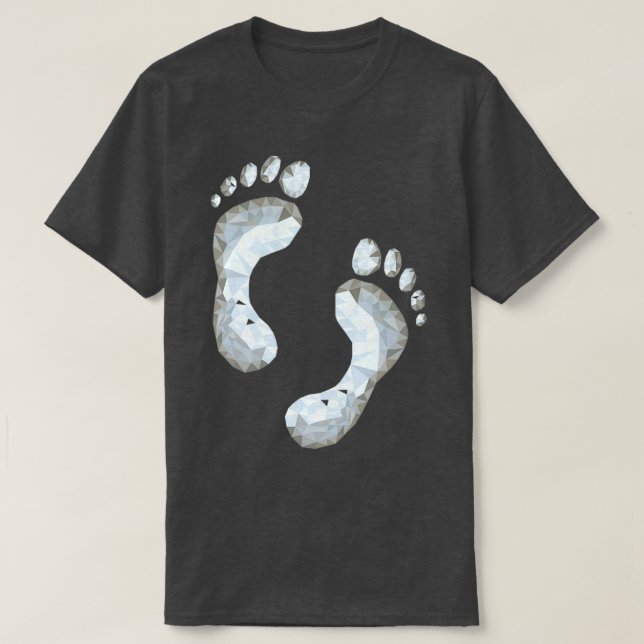 Footprint Low Polygon T-Shirt (Design vorne)