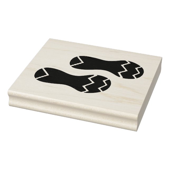 Footprint von Laufschuhen Gummistempel (Stempel)
