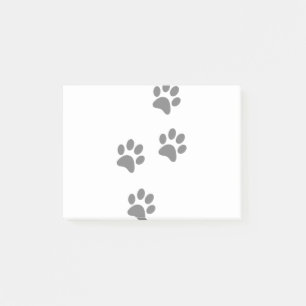 Footprints Animal Hund Paw Cat Post-it Klebezettel