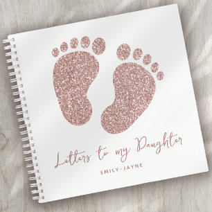 Footprints Letters to My Daughter Keepake Journal Notizbuch