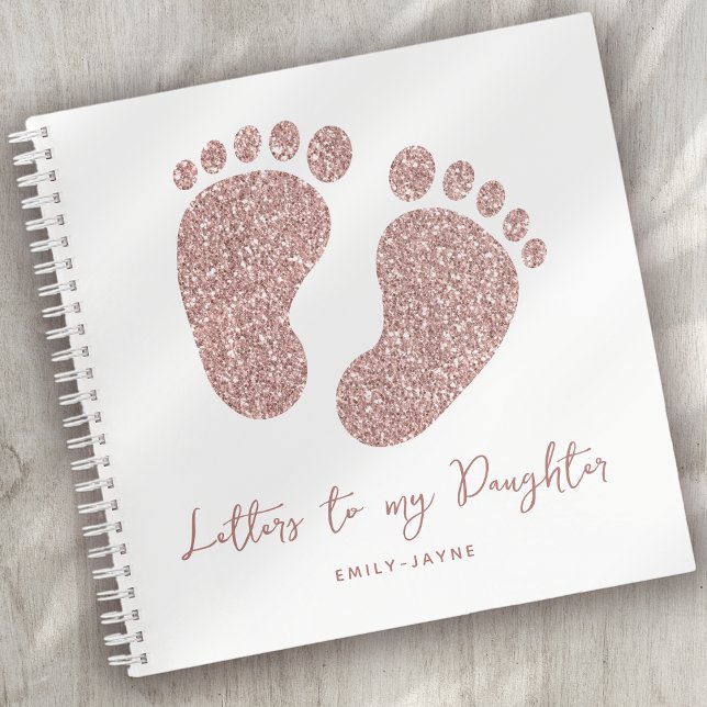Footprints Letters to My Daughter Keepake Journal Notizbuch (Von Creator hochgeladen)