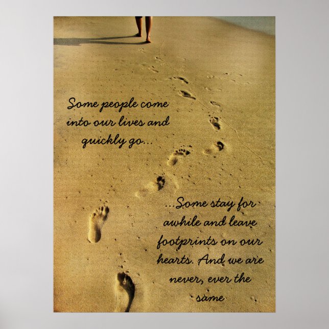 Footprints of Love Poster (Vorne)