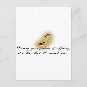 Footprints Postkarte