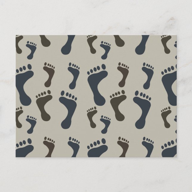 Footprints Postkarte (Vorderseite)