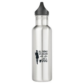For coffee and dog lovers: customizable edelstahlflasche
