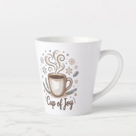 For Coffee lovers. Cup of Joy. Small Latter mug Milchtasse