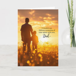 for Dad on His Birthday Sunny Meadow Karte